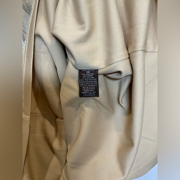 Jessica V Neck Gold Shimmery Fully Lined Cocktail Dress - Size 10 - Picture 5 of 5